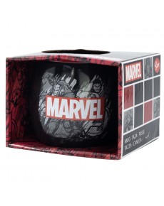 TAZA CERAMICA GLOBE- MARVEL PATTERN 380 ML- EN CAJA REGALO