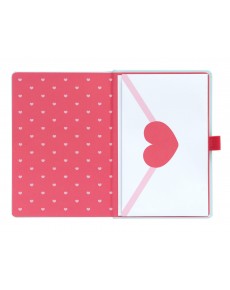 PREMIUM A5 NOTEBOOK WITH PUSHEEN PURRFECT LOVE COLLECTION PROJECTOR PEN