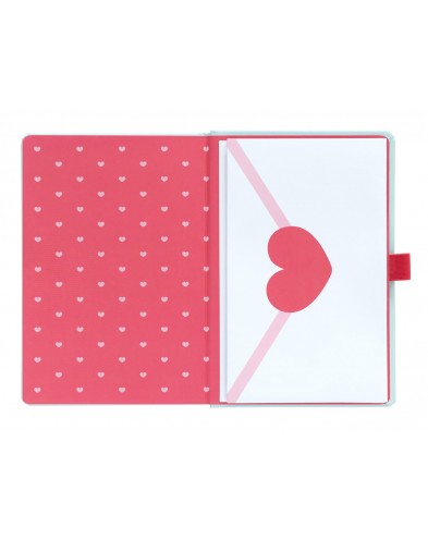 PREMIUM A5 NOTEBOOK WITH PUSHEEN PURRFECT LOVE COLLECTION PROJECTOR PEN