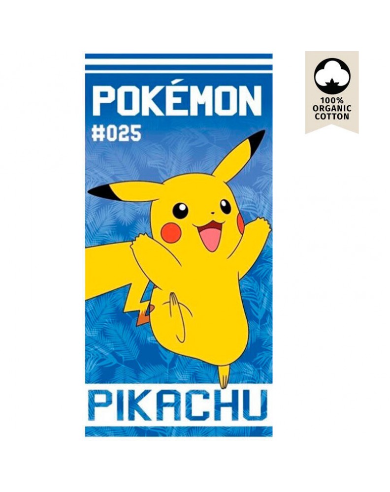 TOALLA PLAYA ALGODON NIÑO POKEMON 1069