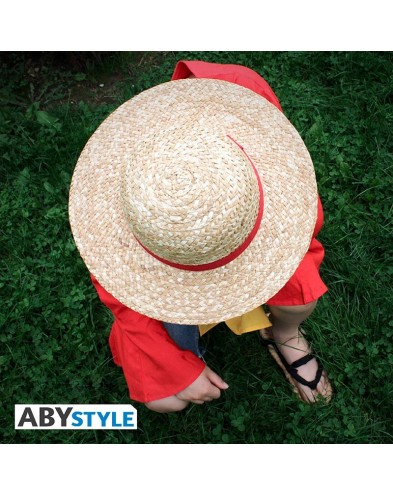 ONE PIECE LUFFY STRAW CAP - ADULT CARVING
