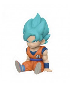 SON GOKU SUPER SAIYAN BLUE PIGGY BOX DRAGON BALL PLASTOY