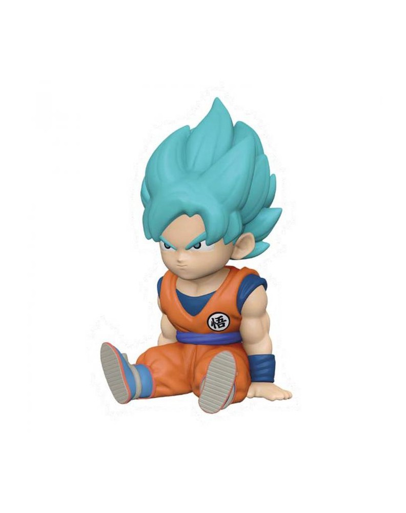 SON GOKU SUPER SAIYAN BLUE PIGGY BOX DRAGON BALL PLASTOY