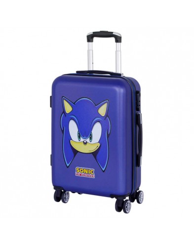 SEGA-SONIC BLUE ABS TROLLEY SUITCASE 55 CM