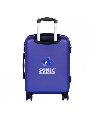 SEGA-SONIC BLUE ABS TROLLEY SUITCASE 55 CM