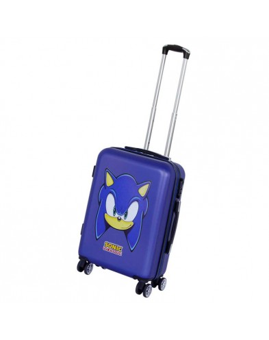 SEGA-SONIC BLUE ABS TROLLEY SUITCASE 55 CM