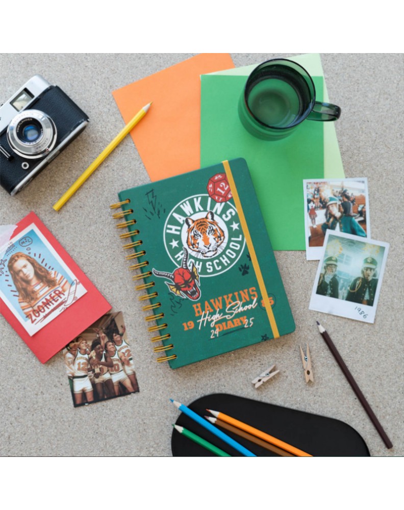 SCHOOL AGENDA 2023/2024 WEEK VIEW A5 12 MONTHS STRANGER THINGS- HAWKINS