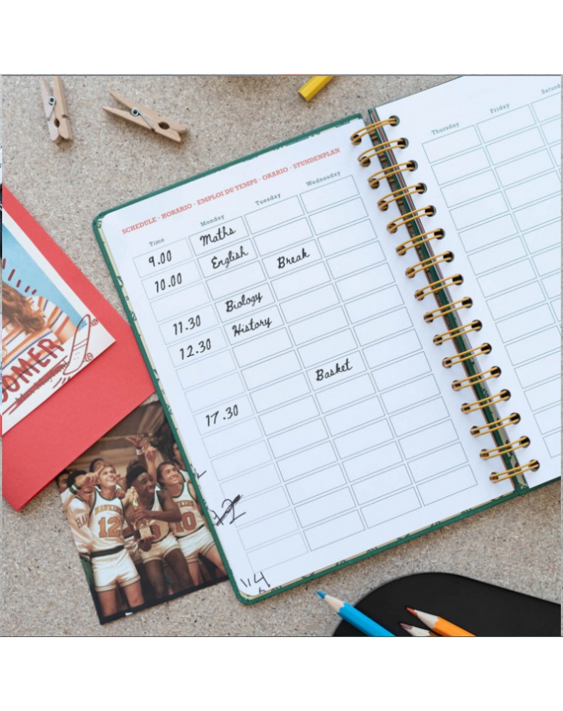 SCHOOL AGENDA 2023/2024 WEEK VIEW A5 12 MONTHS STRANGER THINGS- HAWKINS