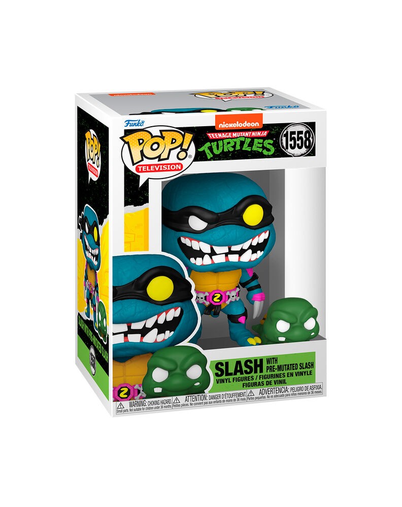FUNKO POP MUTANT NINJA TURTLES SLASH & PRE-MUTANT BUDDY 78048
