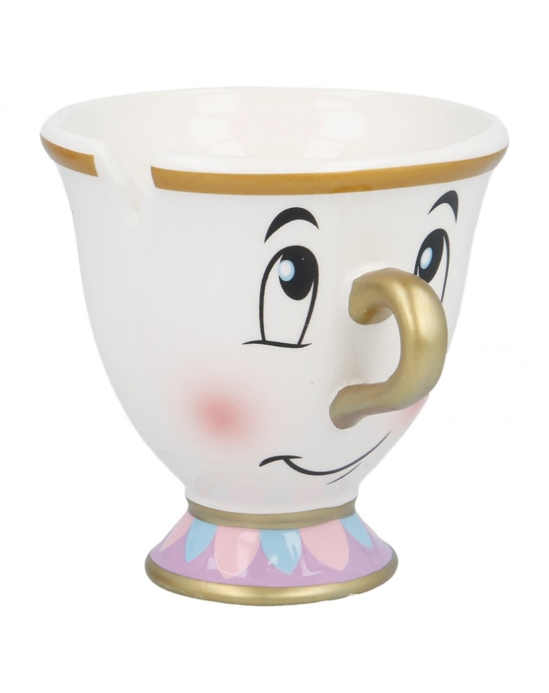TAZA CERAMICA 3D 190 ML CHIP LA BELLA Y LA BESTIA EN CAJA REGALO