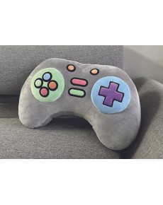 COJÍN PELUCHE LET'S PLAY GRIS MANDO VIDEOJUEGO