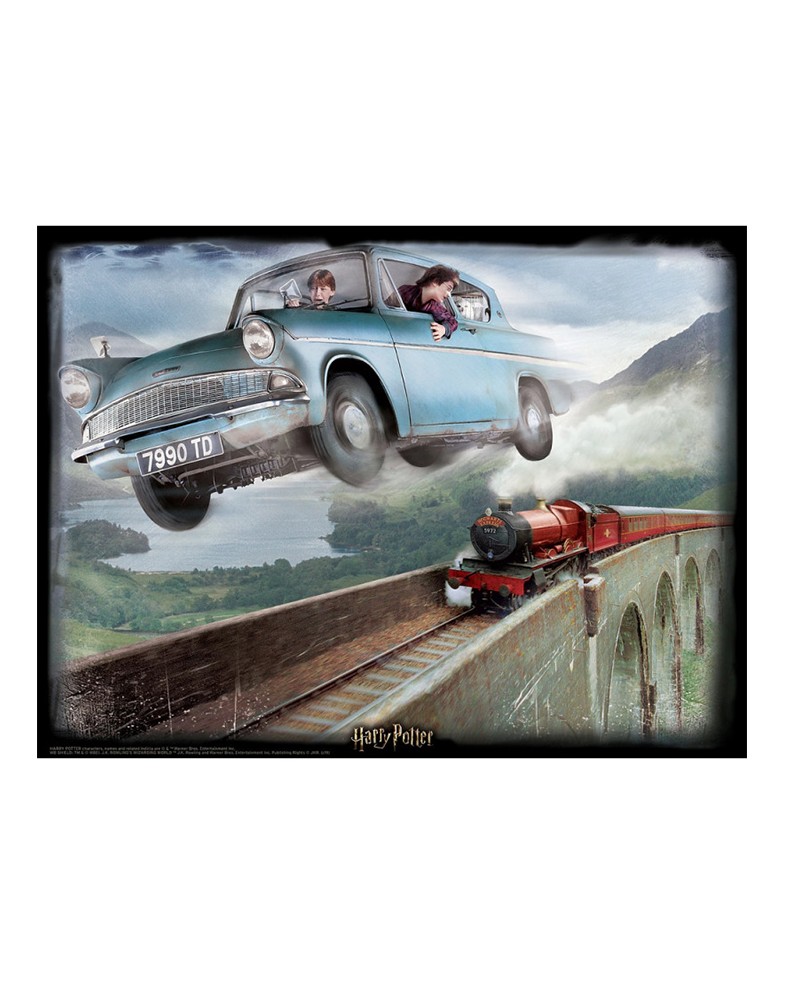 PUZZLE LENTICULAR HARRY POTTER FORD ANGLIA 500 PIE 
