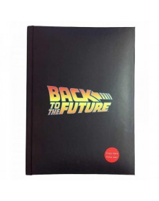 BACK TO THE FUTURE LOGO LIBRETA CON LUZ REGRESO AL FUTURO