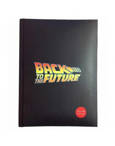 BACK TO THE FUTURE LOGO LIBRETA CON LUZ REGRESO AL FUTURO
