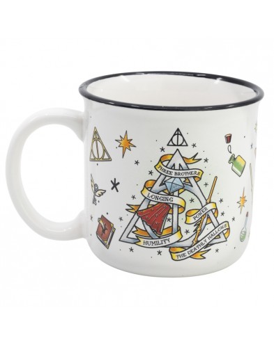 CERAMIC BREAKFAST MUG 400 ML IN GIFT BOX HARRY POTTER MAGIC SYMBOLS