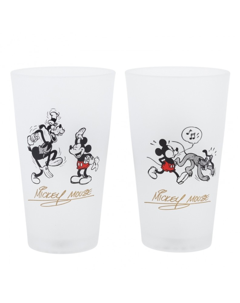 SET 2 VASOS CASUAL DE CRISTAL 490 ML MICKEY MOUSE VINTAGE