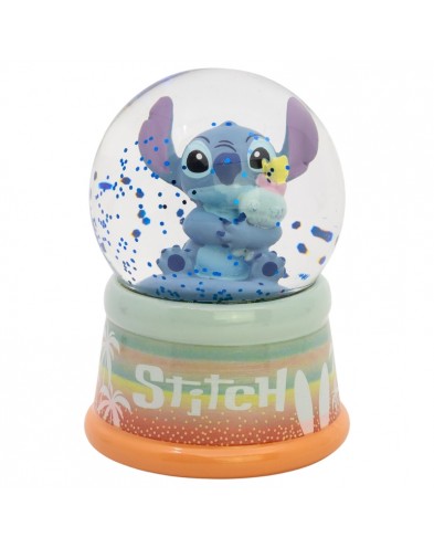 GLOBO DE NIEVE STITCH EN CAJA DE REGALO