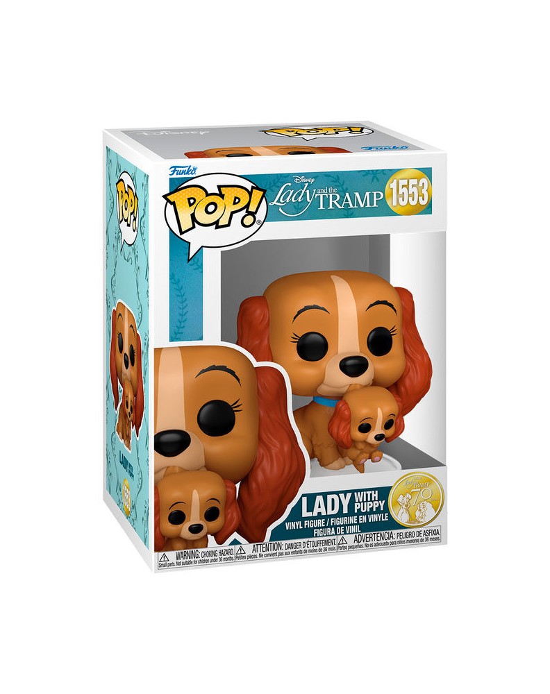 FUNKO POP DISNEY-LADY AND THE TRAMP- LADY WITH PUPPY