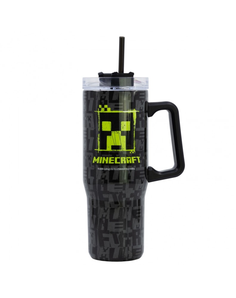 TAZA COOL TERMO XL ACERO INOXIDABLE 940 ML MINECRAFT SQUARED PATTERN YOUNG 