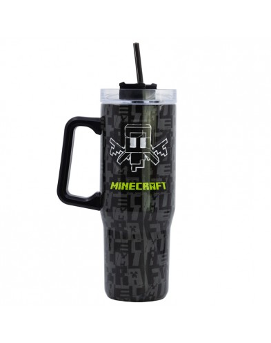 TAZA COOL TERMO XL ACERO INOXIDABLE 940 ML MINECRAFT SQUARED PATTERN YOUNG 