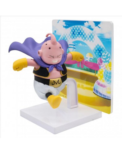 FIGURA BANPRESTO MAJIN BUU WITH PANEL-DRAGON BALL DAIMA 8CM