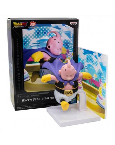 FIGURA BANPRESTO MAJIN BUU WITH PANEL-DRAGON BALL DAIMA 8CM