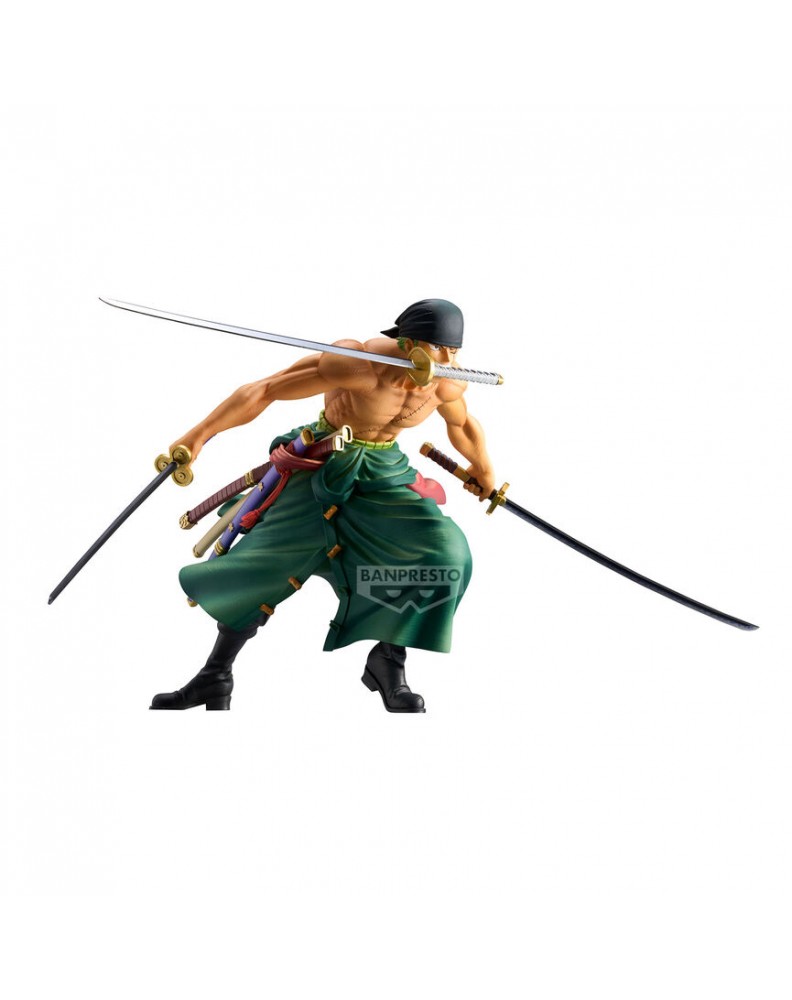 FIGURA BANPRESTO RORONOA ZORO GRANDISTA ONE PIECE 23 CM