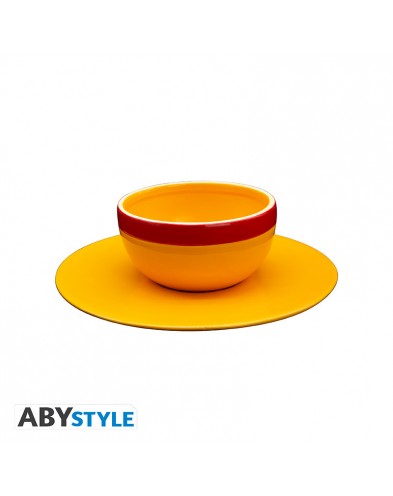 ABYSTYLE ONE PIECE BOWL AND SAUCER SET STRAW HAT