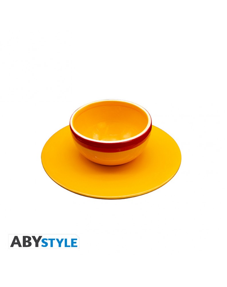 SET CUENCO Y PLATILLO ABYSTYLE ONE PIECE SOMBRERO DE PAJA