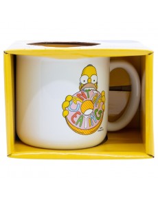 CERAMIC BREAKFAST MUG 400 ML IN SIMPSONS HOMER FACE GIFT BOX