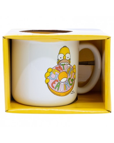 TAZA CERAMICA DESAYUNO 400 ML EN CAJA REGALO SIMPSONS HOMER FACE