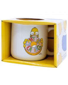 CERAMIC BREAKFAST MUG 400 ML IN SIMPSONS HOMER FACE GIFT BOX