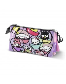 ESTUCHE PORTATODO GASHAPON HELLO KITTY TRIPLE