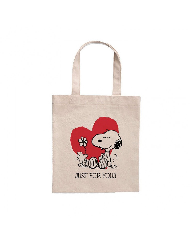TOTE BAG SHOPPING JUST FOR YOU SNOOPY PEANUTS
