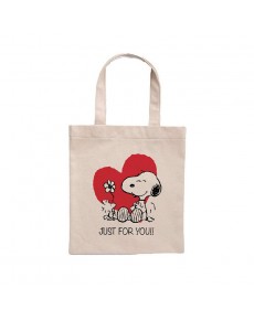 TOTE BAG SHOPPING JUST FOR YOU SNOOPY PEANUTS