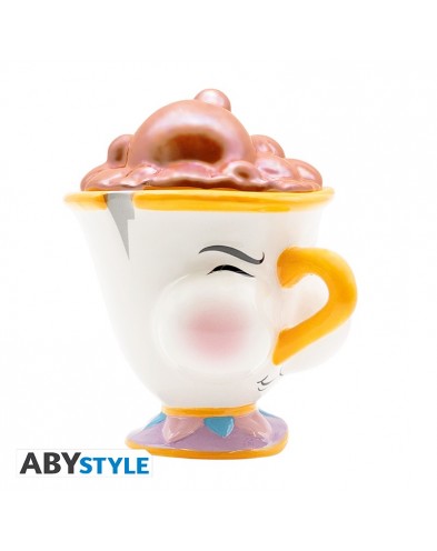 DISNEY - TAZA 3D DISNEY LA BELLA Y LA BESTIA CHIP CON BURBUJAS