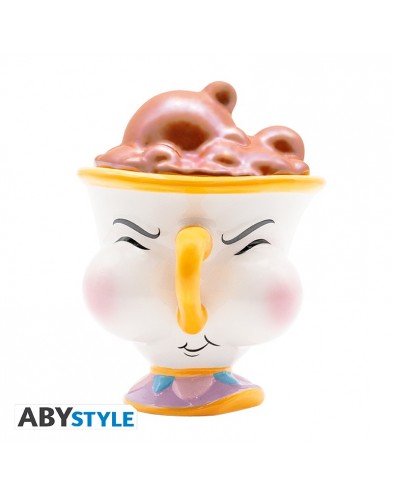 DISNEY - TAZA 3D DISNEY LA BELLA Y LA BESTIA CHIP CON BURBUJAS