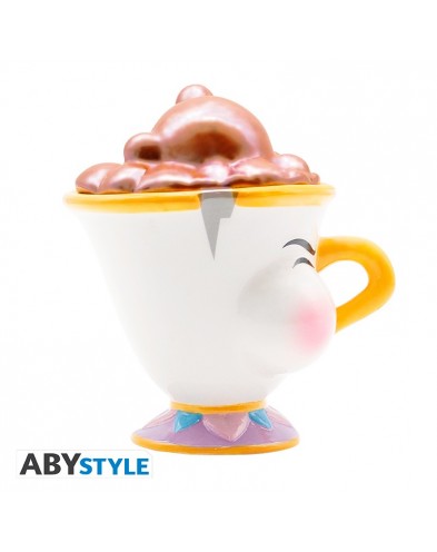 DISNEY - TAZA 3D DISNEY LA BELLA Y LA BESTIA CHIP CON BURBUJAS