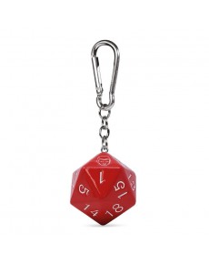 3D 20-Sided Dice Keychain, with Eleven Face, 6 cm