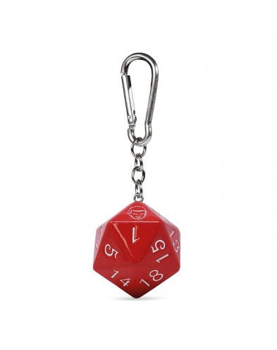3D 20-Sided Dice Keychain, with Eleven Face, 6 cm