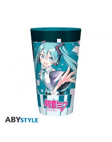 Vaso de cristal Hatsune Miku - Musical City - 400ml