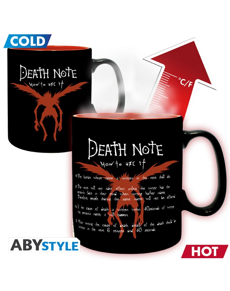 TAZA TÉRMICA GRANDE KIRA Y RYUK DEATH NOTE - 460ML