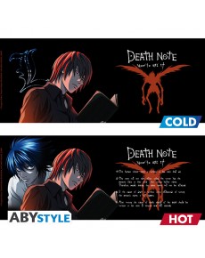 TAZA TÉRMICA GRANDE KIRA Y RYUK DEATH NOTE - 460ML
