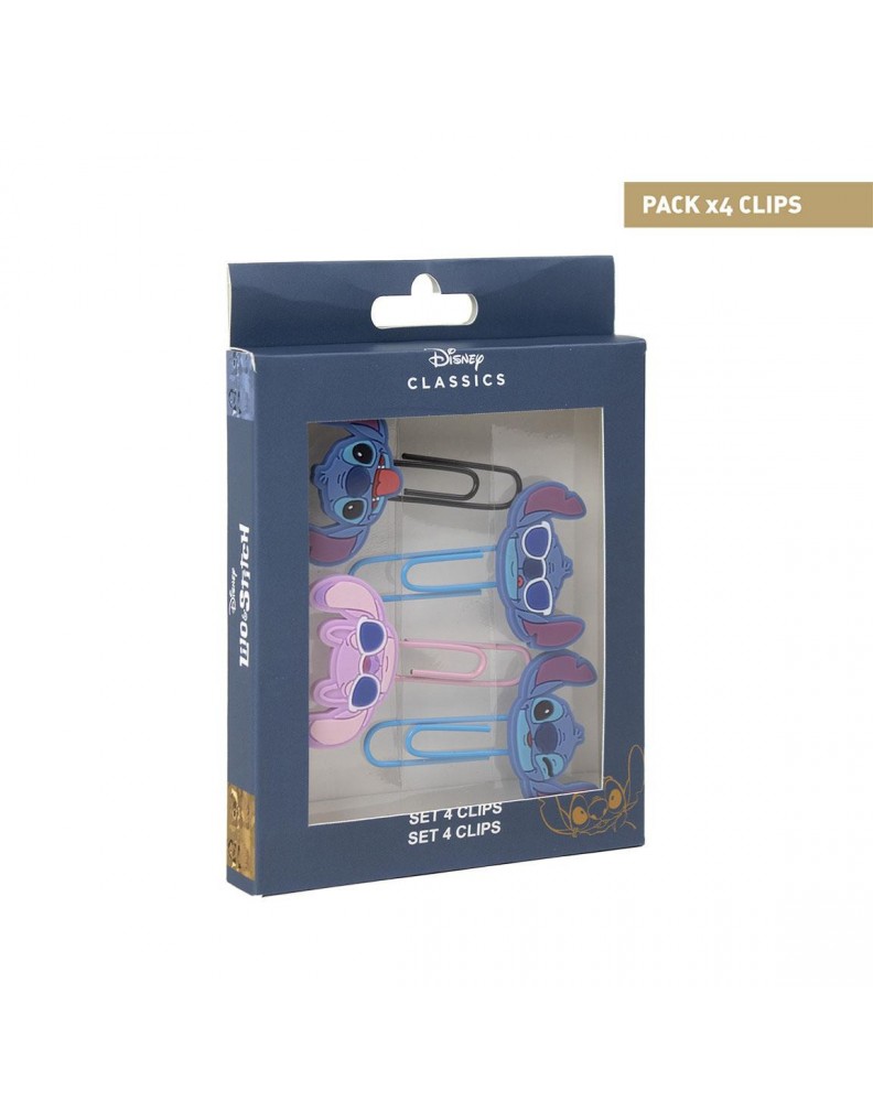 CLIPS STITCH 4 UNIDADES GOMA PLÁSTICO
