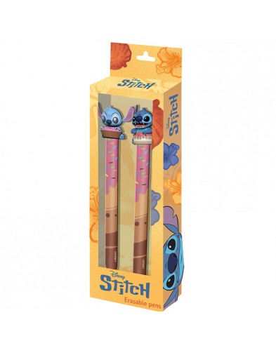 PACK OF 2 ERASABLE GEL PENS - LILO & STITCH BLUE INK