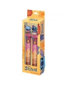 PACK 2 BOLIGRAFOS LILO & STITCH- 10 COLORES