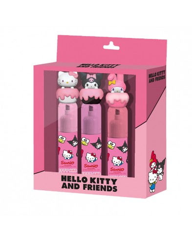 PACK 3 MARCADORES FLUORESCENTES-HELLO KITTY