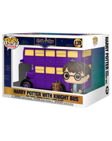 FUNKO POP RIDES SUPER DELUXE-HARY POTTER WITH KNIGHT BUS