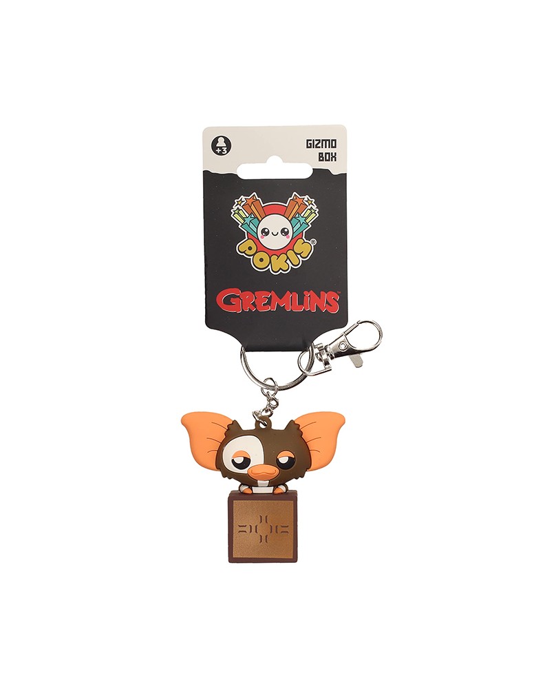 GIZMO CAJA LLAVERO CABEZON GOMA POKIS GREMLINS BLISTER