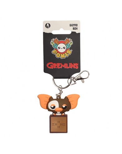 GIZMO CAJA LLAVERO CABEZON GOMA POKIS GREMLINS BLISTER